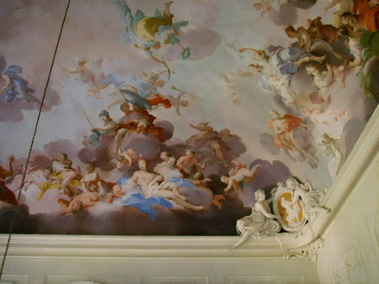 Palazzo Capponi, soffitto dello scalone